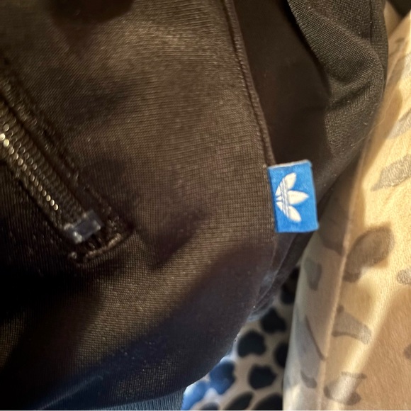 Adidas Black Track Jacket with White Stripes - Picture 14 of 15